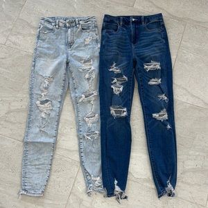 American Eagle Ripped Skinny Jeans (Set of 2)